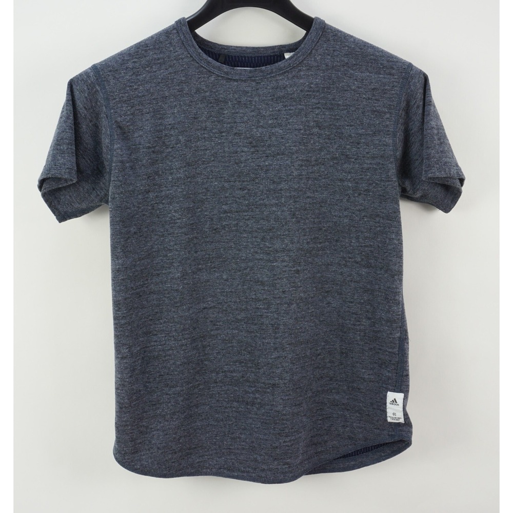 adidas x Reigning Champ Men's Small Short Sleeve Blue Heather Crew T-Shirt